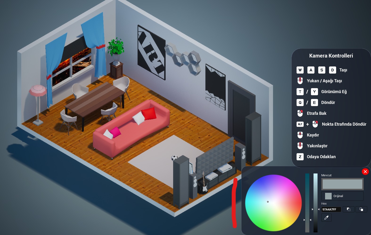 RoomCraft - in-game spatial scene